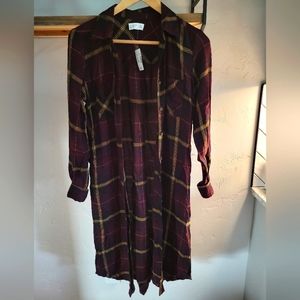 Plaid Duster NWT